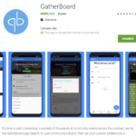The GatherBoard App allows you to choose your calendar Board and customize your feed.